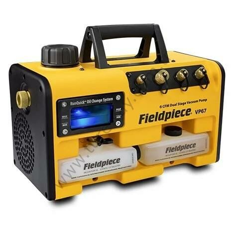 FİELDPİECE VP67EU - R32 UYUMLU VAKUM POMPALARI - 6 CFM (10,2 M3/ H) KOLAY YAĞ DEĞİŞTİRME SİSTEMLİ