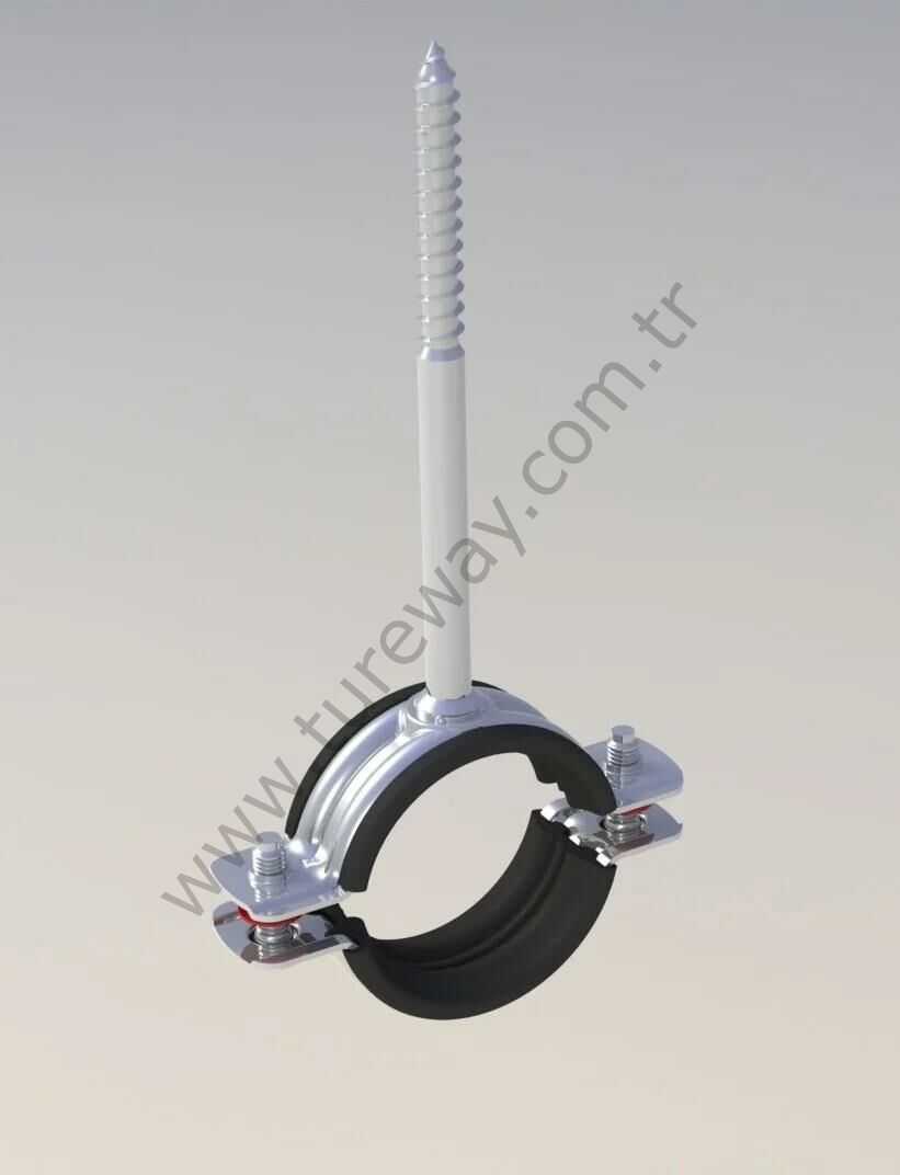 UZUN TRİFON VİDALI LASTİKLİ  KELEPÇESİ(1/2'' İNÇ)