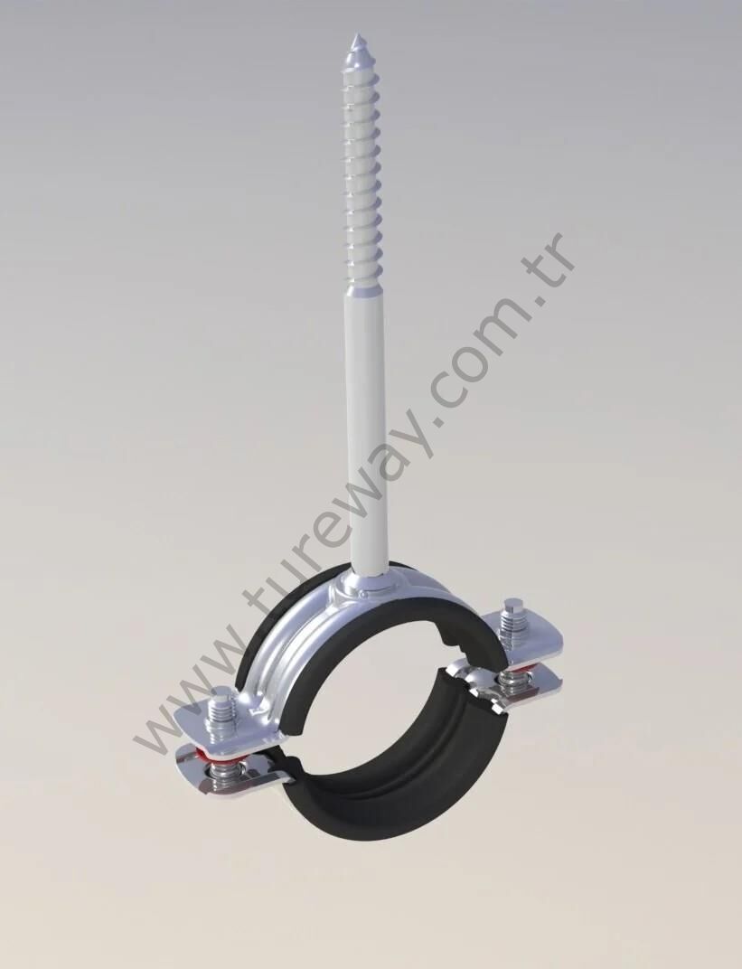 UZUN TRİFON VİDALI LASTİKLİ  KELEPÇESİ(1/2'' İNÇ)
