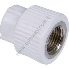 KALDE PPRC DİŞİ NİPEL 32MM 1'' BEYAZ