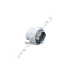 ALTI KÖŞE NİPEL 63X2 DD DİŞİ BEYAZ