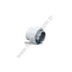 ALTI KÖŞE NİPEL 50X1-1/2 DİŞİ BEYAZ