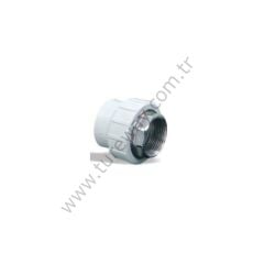 ALTI KÖŞE NİPEL 40X1-1/4 DİŞİ BEYAZ