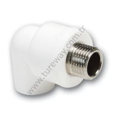 KALDE PPRC ERKEK DİRSEK 32MM 1'' BEYAZ