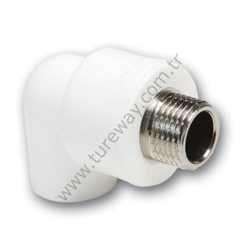 PPRC DİRSEK DD (ERKEK) 25X1/2 BEYAZ