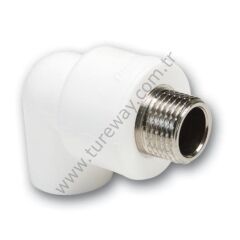 PPRC DİRSEK DD (ERKEK) 20X1/2 BEYAZ