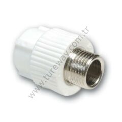 PPRC YUVARLAK NİPEL ERKEK 20X3/4 BEYAZ