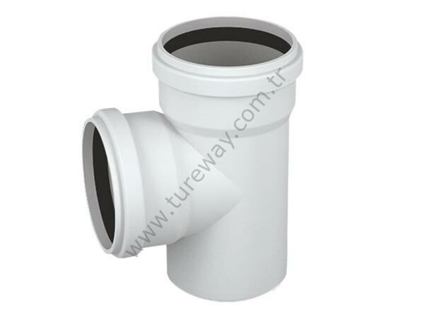 160x160 Kalde 3,2 PVC-U Tek Çatal ( 87° )
