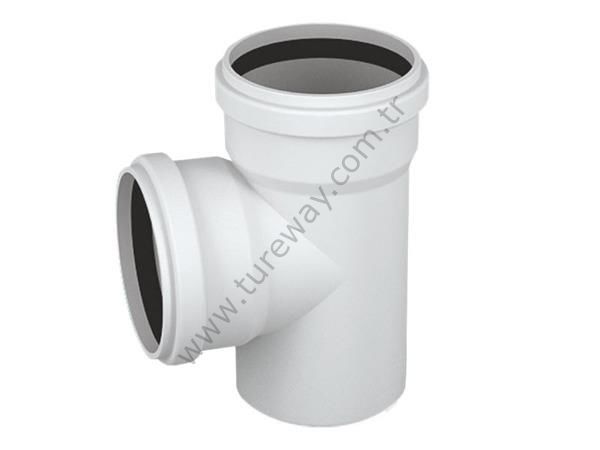 75x50 Kalde 3,2 PVC-U Tek Çatal (87°)