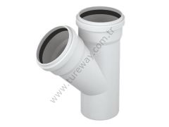 200x125 Kalde 3,2 PVC-U Tek Çatal ( 45° )