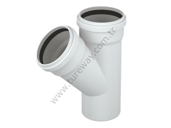 250x200 Kalde 3,2 PVC-U Tek Çatal ( 45° )