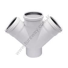 200x160 Kalde 3,2 PVC-U Çift Çatal ( 45° )