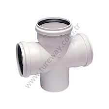 110x110 Kalde 3,2 PVC-U Çift Çatal ( 87° )