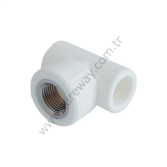 PP Dişi Te Ø40×1¼×40 - Kalde Beyaz