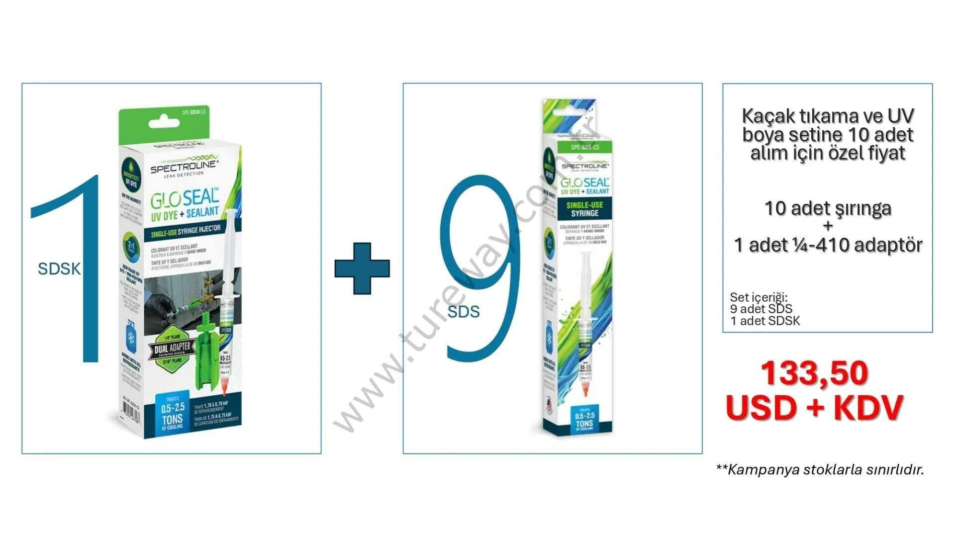 KAÇAK TIKAMA + UV BOYA SETİ