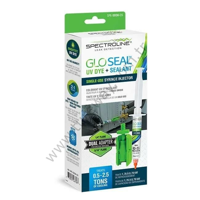 SPECTROLİNE - SPE-SDSK-CS - KAÇAK BULMA UV BOYA VE TIKAMA İÇİN ŞIRINGA KİTİ 10ML. ADAPTÖRÜYLE BİRLİKTE