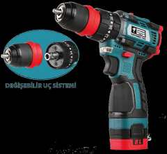 KÖMÜRSÜZ AKÜLÜ VİDALAMA 16V Lİ-İON 2.0AH