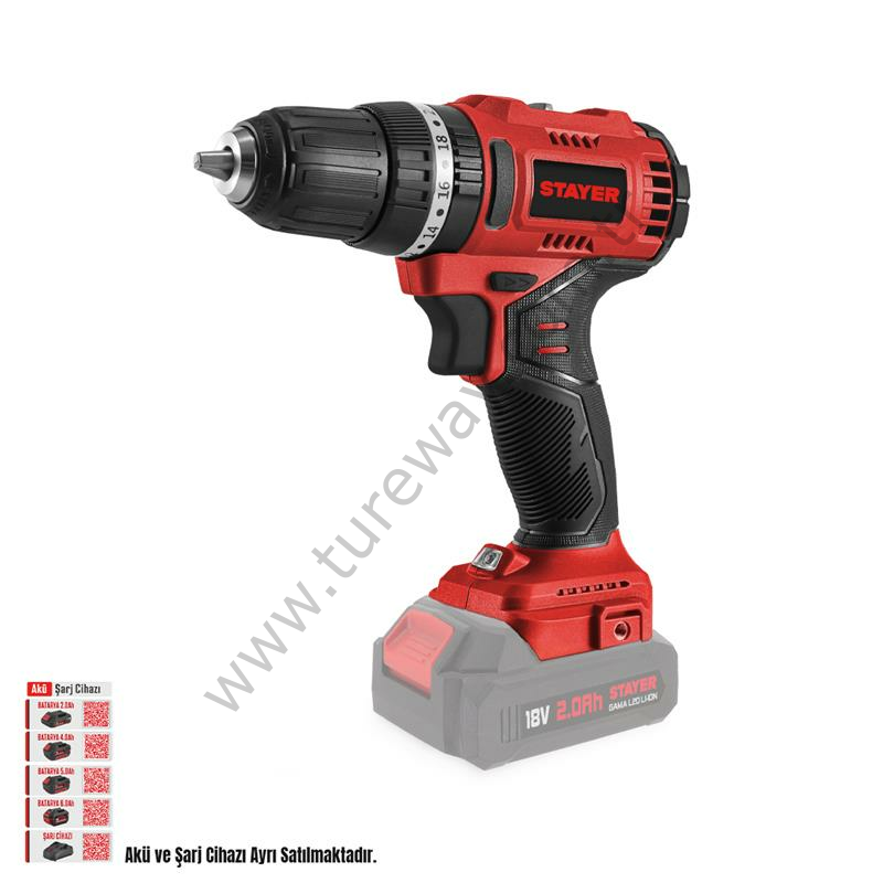 KÖMÜRSÜZ AKÜLÜ DARBELİ VİDALAMA 18V Lİ-İON 2.0AH 4.0AH