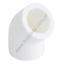 PPRC DİRSEK 75MM 45° BEYAZ