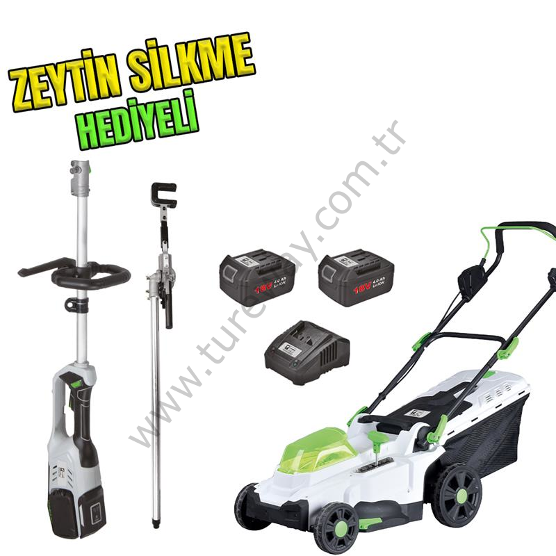 CATPOWER-2060 AKÜLÜ ÇİM BİÇME+4.0AH AKÜ(2ADET)+4.0AH ŞARJ ALETİ(2091 MULTİ MAKİNE VE 2095 ZEYTİN SİLKME HEDİYELİ)
