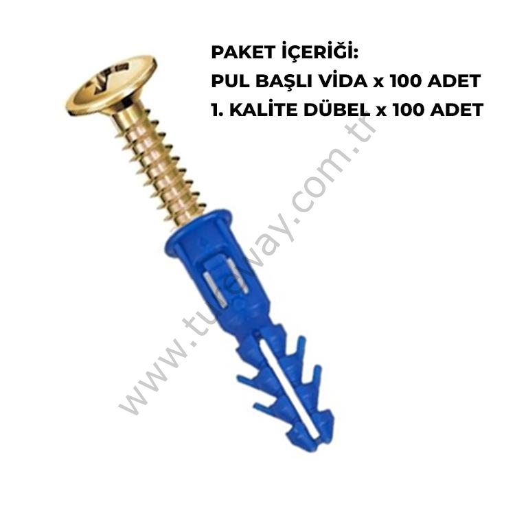 KLİMA İÇ ÜNİTE DÜBEL SETİ 100 LÜ